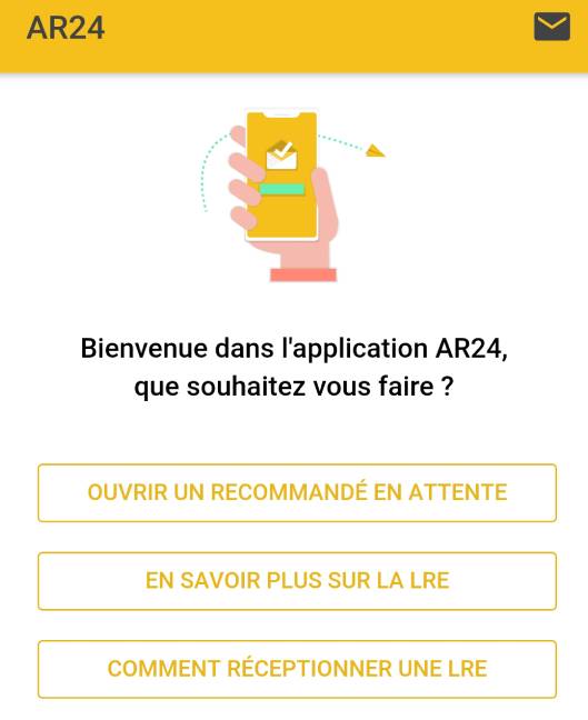 OUVRIR L'APPLICATION AR24